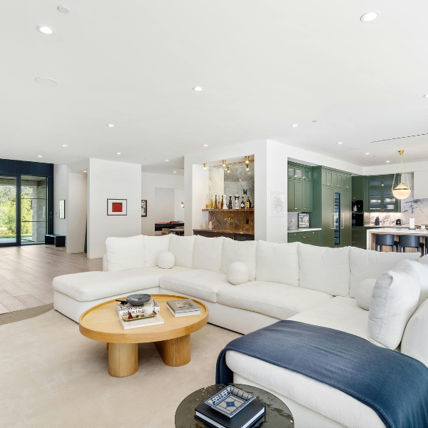 Open luxury living interior
